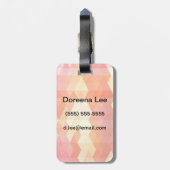 Geometrisch patroon 1 bagagelabel (Achterkant verticaal)