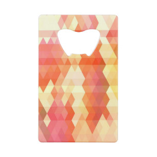 Geometrisch patroon 1 creditkaart flessenopener