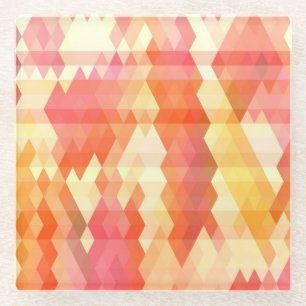 Geometrisch patroon 1 glazen onderzetter