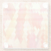 Geometrisch patroon 1 glazen onderzetter (Achterkant)