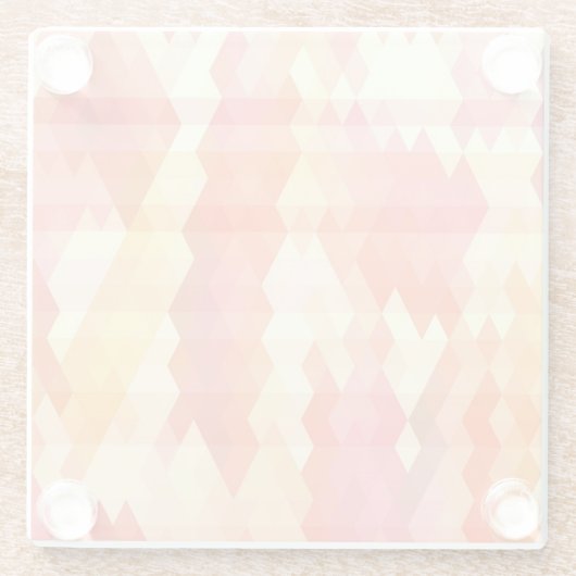 Geometrisch patroon 1 glazen onderzetter (Achterkant)