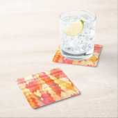 Geometrisch patroon 1 kartonnen onderzetters (Insitu)