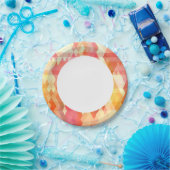 Geometrisch patroon 1 papieren bordje (Feest)