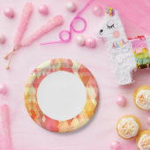 Geometrisch patroon 1 papieren bordje (Feest)