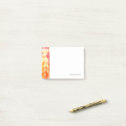 Geometrisch patroon 1 post-it® notes (Op bureau)