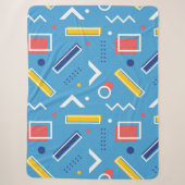 Geometrisch patroon 1 sherpa deken (Voorkant)