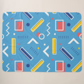 Geometrisch patroon 1 sherpa deken (Voorkant (horizontaal))