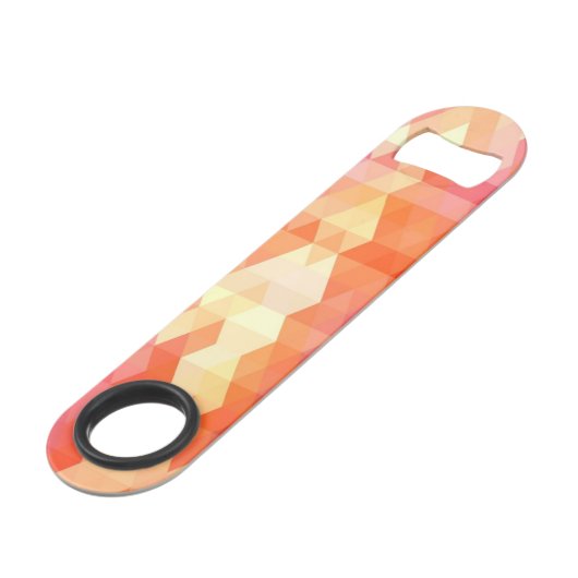 Geometrisch patroon 1 speed flessenopener (Voorkant Gekanteld)