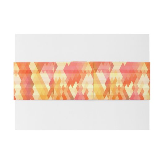 Geometrisch patroon 1 uitnodigingen wikkel (Achterkant Voorbeeld)