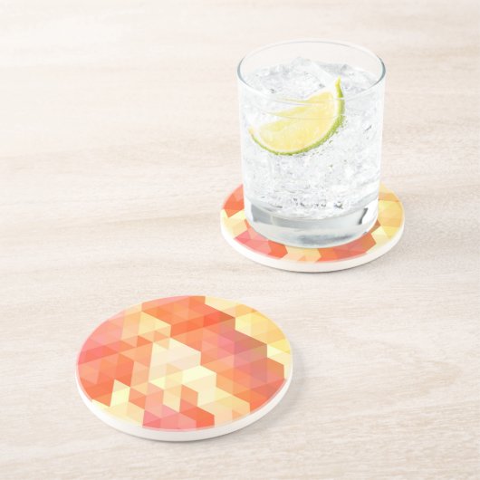 Geometrisch patroon 1 zandsteen onderzetter (Zijkant)