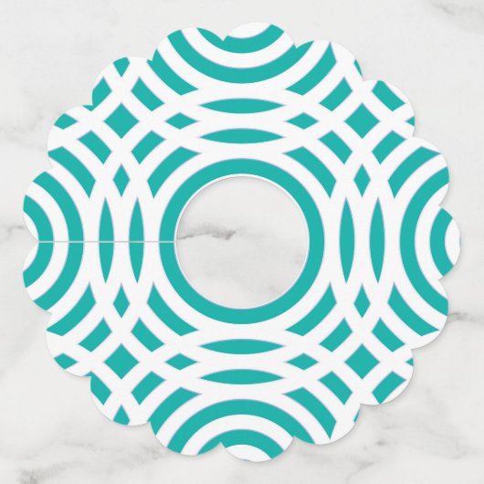 Geometrisch patroon 20 wijnglaslabel (Achterkant)