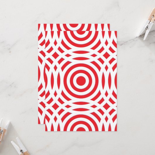 Geometrisch patroon 23 kaart (Voorkant / Achterkant in situ)