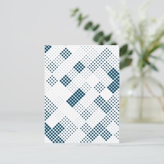 Geometrisch patroon 24 aankondigingskaart (Staand voorkant)
