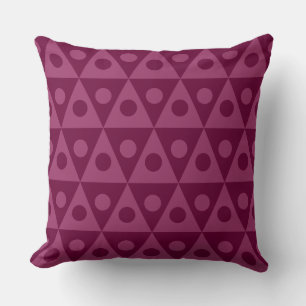 Geometrisch patroon 260514 - Shades of Crimson Kussen