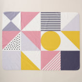 Geometrisch patroon 26 sherpa deken (Voorkant (horizontaal))