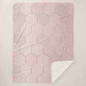 Geometrisch patroon 27 sherpa deken (Voorkant)