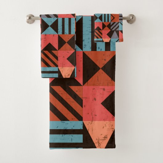 Geometrisch patroon 28 bad handdoek (Insitu)