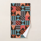Geometrisch patroon 28 bad handdoek (Handdoek)