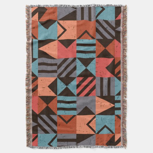 Geometrisch patroon 28 deken (Voorkant Verticaal)