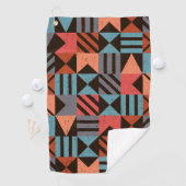 Geometrisch patroon 28 golfhanddoek (Insitu)