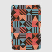 Geometrisch patroon 28 golfhanddoek (Voorkant)