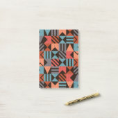 Geometrisch patroon 28 post-it® notes (Op bureau)