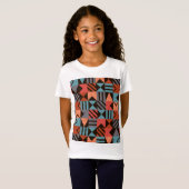 Geometrisch patroon 28 t-shirt (Voorkant volledig)
