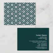 Geometrisch patroon 290514(03) Donkere beweging op Visitekaartje (Voorkant / Achterkant)