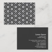 Geometrisch patroon 290514(03) Zwart op wit Visitekaartje (Voorkant / Achterkant)