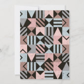 Geometrisch patroon 29 bedankkaart (Achterkant)