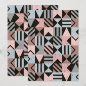 Geometrisch patroon 29 bedankkaart (Voorkant / Achterkant)