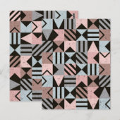 Geometrisch patroon 29 briefkaart (Voorkant / Achterkant)