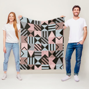 Geometrisch patroon 29 fleece deken
