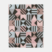 Geometrisch patroon 29 fleece deken (Voorkant)