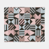 Geometrisch patroon 29 fleece deken (Voorkant (Horizontaal))