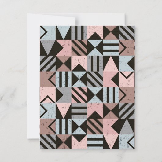 Geometrisch patroon 29 notitiekaartje (Voorkant)