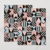 Geometrisch patroon 29 notitiekaartje (Voorkant / Achterkant)