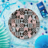 Geometrisch patroon 29 papieren bordje (Feest)