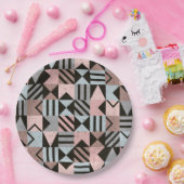 Geometrisch patroon 29 papieren bordje (Feest)