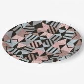 Geometrisch patroon 29 papieren bordje (Gekanteld)