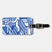 Geometrisch patroon 2 bagagelabel (Voorkant horizontaal)