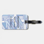 Geometrisch patroon 2 bagagelabel (Achterkant horizontaal)