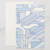 Geometrisch patroon 2 briefpapier (Voorkant / Achterkant)