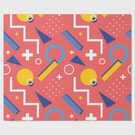 Geometrisch patroon 2 cadeaupapier (Vlak)