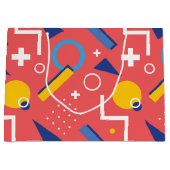 Geometrisch patroon 2 groot cadeauzakje (Voorkant)