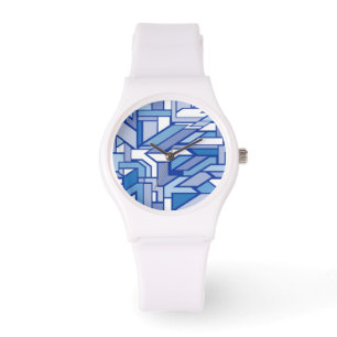 Geometrisch patroon 2 horloge