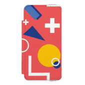 Geometrisch patroon 2 incipio iPhone portemonnee hoesje (Voorkant Agenda)