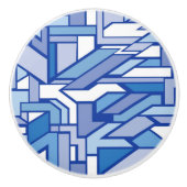 Geometrisch patroon 2 keramische knop (Voorkant)