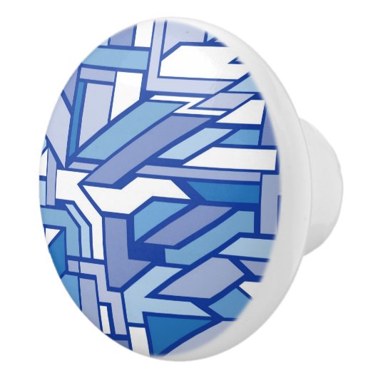 Geometrisch patroon 2 keramische knop (Rechts)