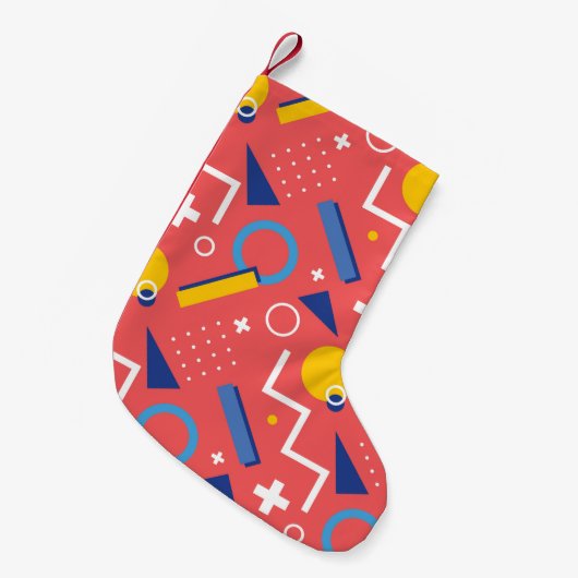 Geometrisch patroon 2 kleine kerstsok (Voorkant (Hangend))